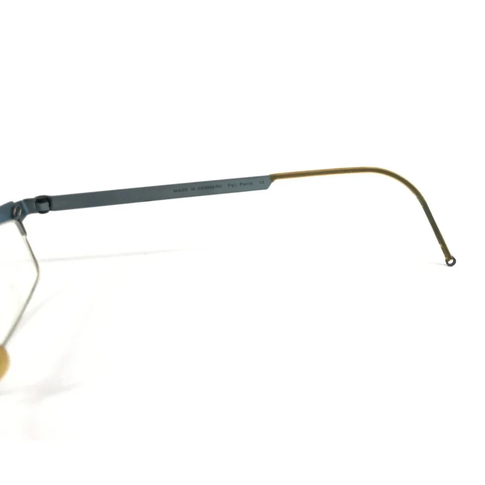 Vintage Lindberg Eyeglasses Frames Mod.4005 Matte Light Blue Titanium 48-21-125